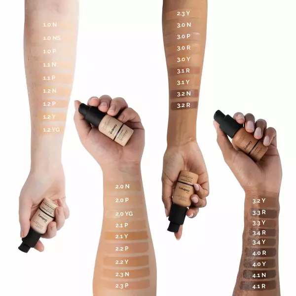 Ord serum foundation arm swatch guide 1